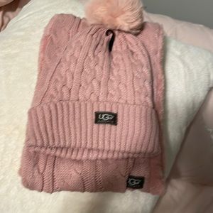 Ugg scarf and hat